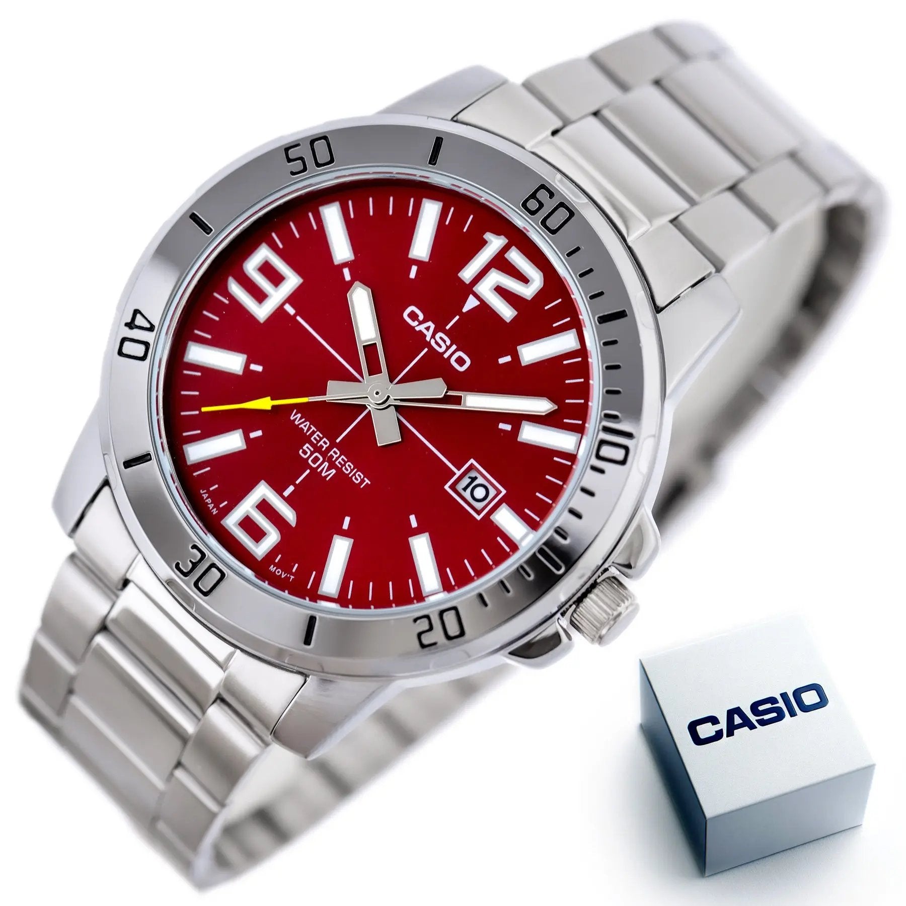 ZEGAREK MĘSKI CASIO MTP-VD01D-4B + BOX ZEGAREK MĘSKI CASIO MTP-VD01D-4B + BOX - Lorence 4549526381393