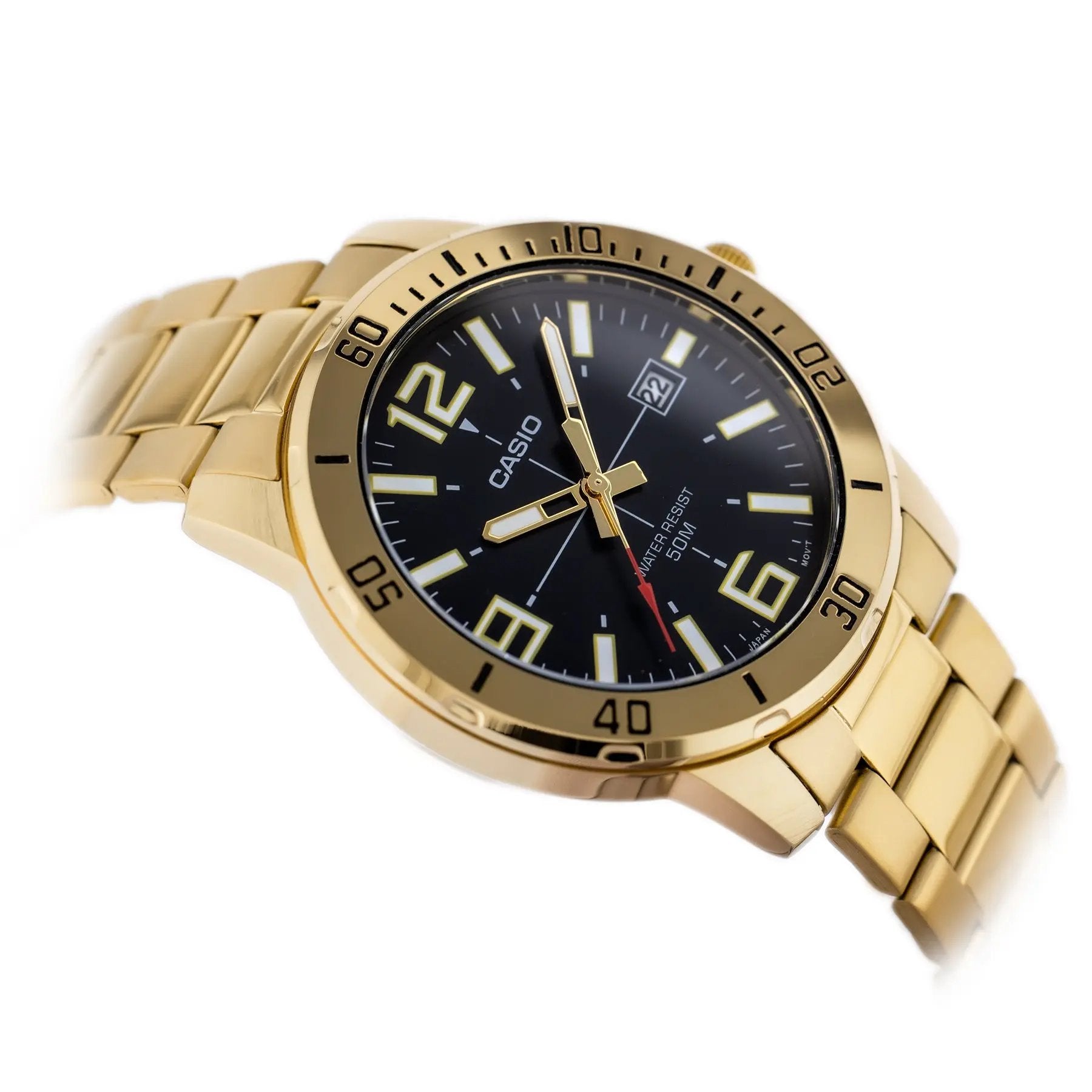 ZEGAREK MĘSKI CASIO MTP-VD01G-1B + BOX ZEGAREK MĘSKI CASIO MTP-VD01G-1B + BOX - Lorence 4549526186684