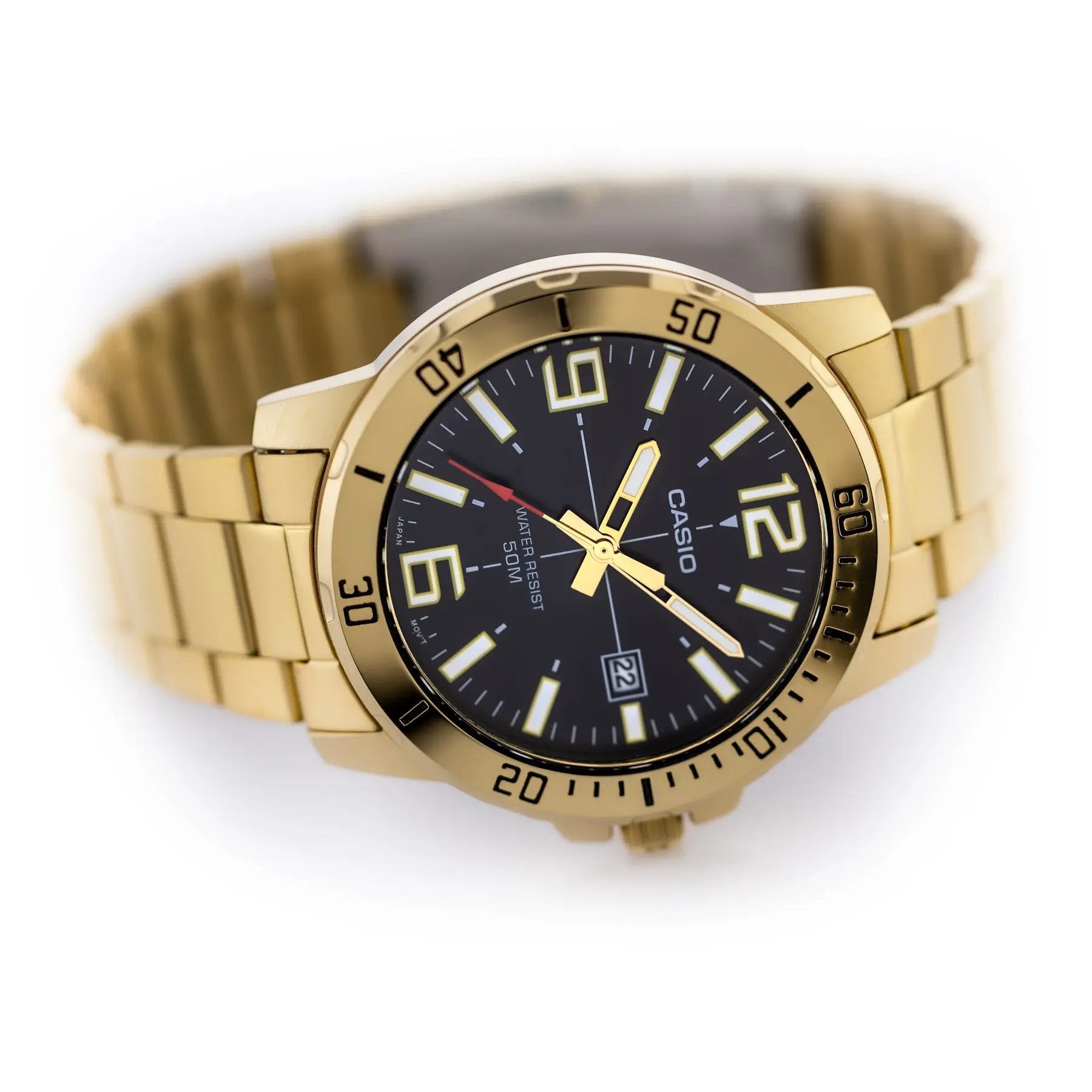 ZEGAREK MĘSKI CASIO MTP-VD01G-1B + BOX ZEGAREK MĘSKI CASIO MTP-VD01G-1B + BOX - Lorence 4549526186684