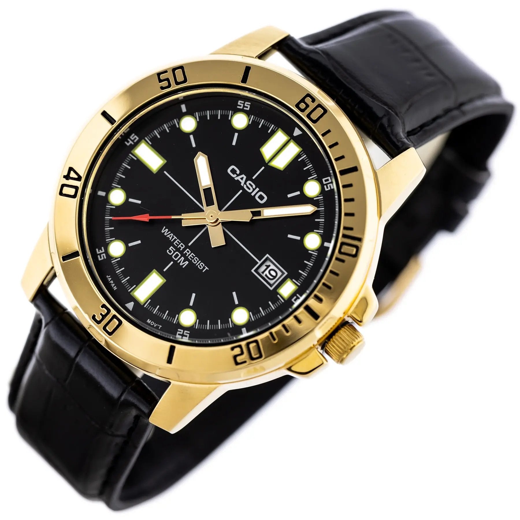 ZEGAREK MĘSKI CASIO MTP-VD01GL-1E + BOX ZEGAREK MĘSKI CASIO MTP-VD01GL-1E + BOX - Lorence 4549526186622