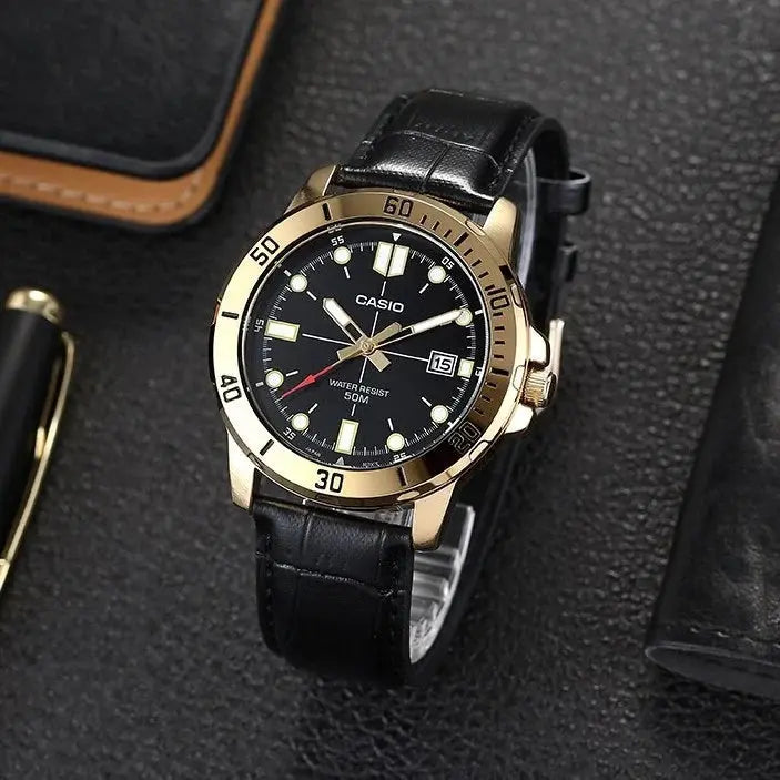 ZEGAREK MĘSKI CASIO MTP-VD01GL-1E + BOX ZEGAREK MĘSKI CASIO MTP-VD01GL-1E + BOX - Lorence 4549526186622