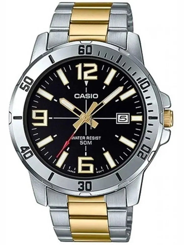 ZEGAREK MĘSKI CASIO MTP-VD01SG-1B + BOX ZEGAREK MĘSKI CASIO MTP-VD01SG-1B + BOX - Lorence 4549526247316
