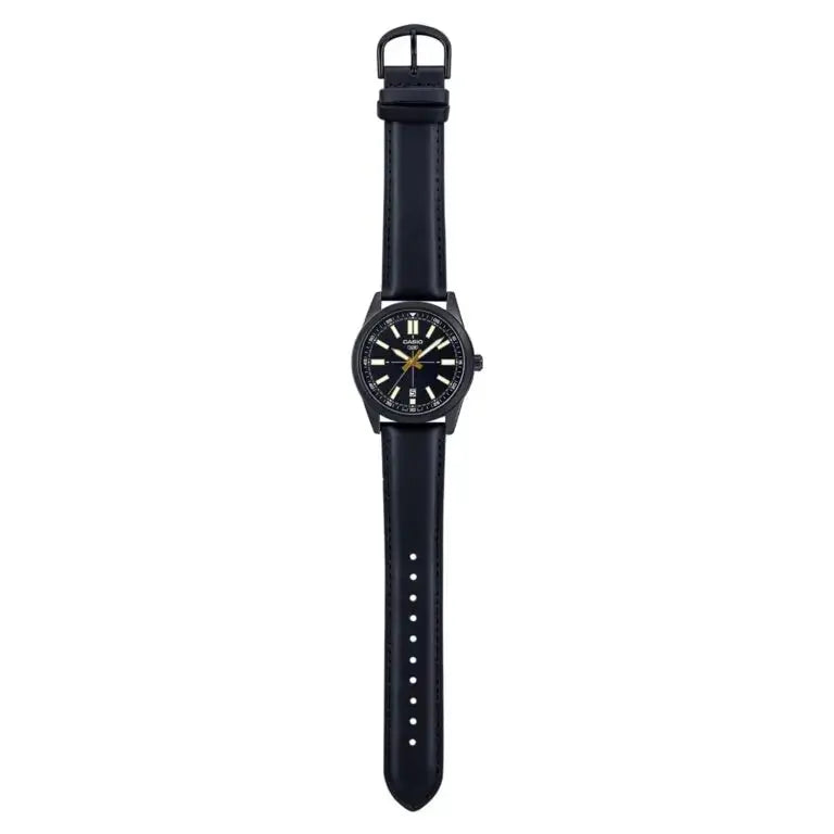 ZEGAREK MĘSKI CASIO MTP-VD02BL-1E  + BOX ZEGAREK MĘSKI CASIO MTP-VD02BL-1E  + BOX - Lorence 4549526313899