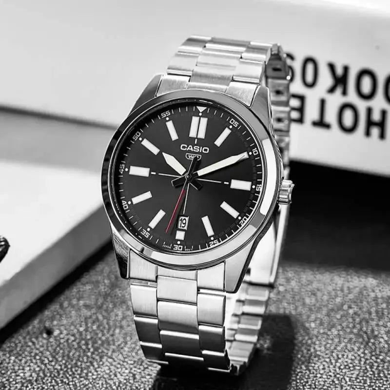 ZEGAREK MĘSKI CASIO MTP-VD02D-1E (zd217b) + BOX ZEGAREK MĘSKI CASIO MTP-VD02D-1E (zd217b) + BOX - Lorence 4549526313813