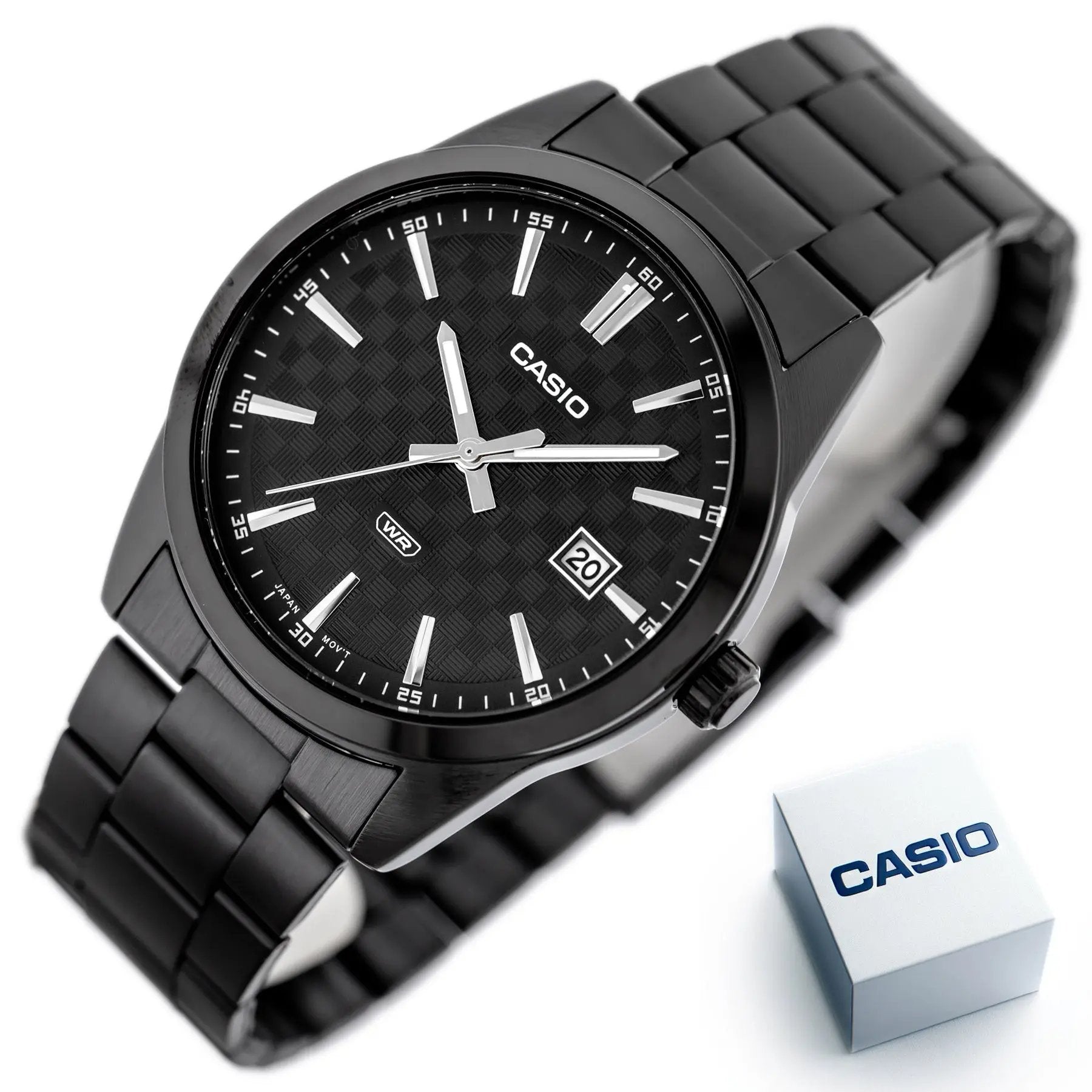 ZEGAREK MĘSKI CASIO MTP-VD03B-1A + BOX ZEGAREK MĘSKI CASIO MTP-VD03B-1A + BOX - Lorence 4549526339585