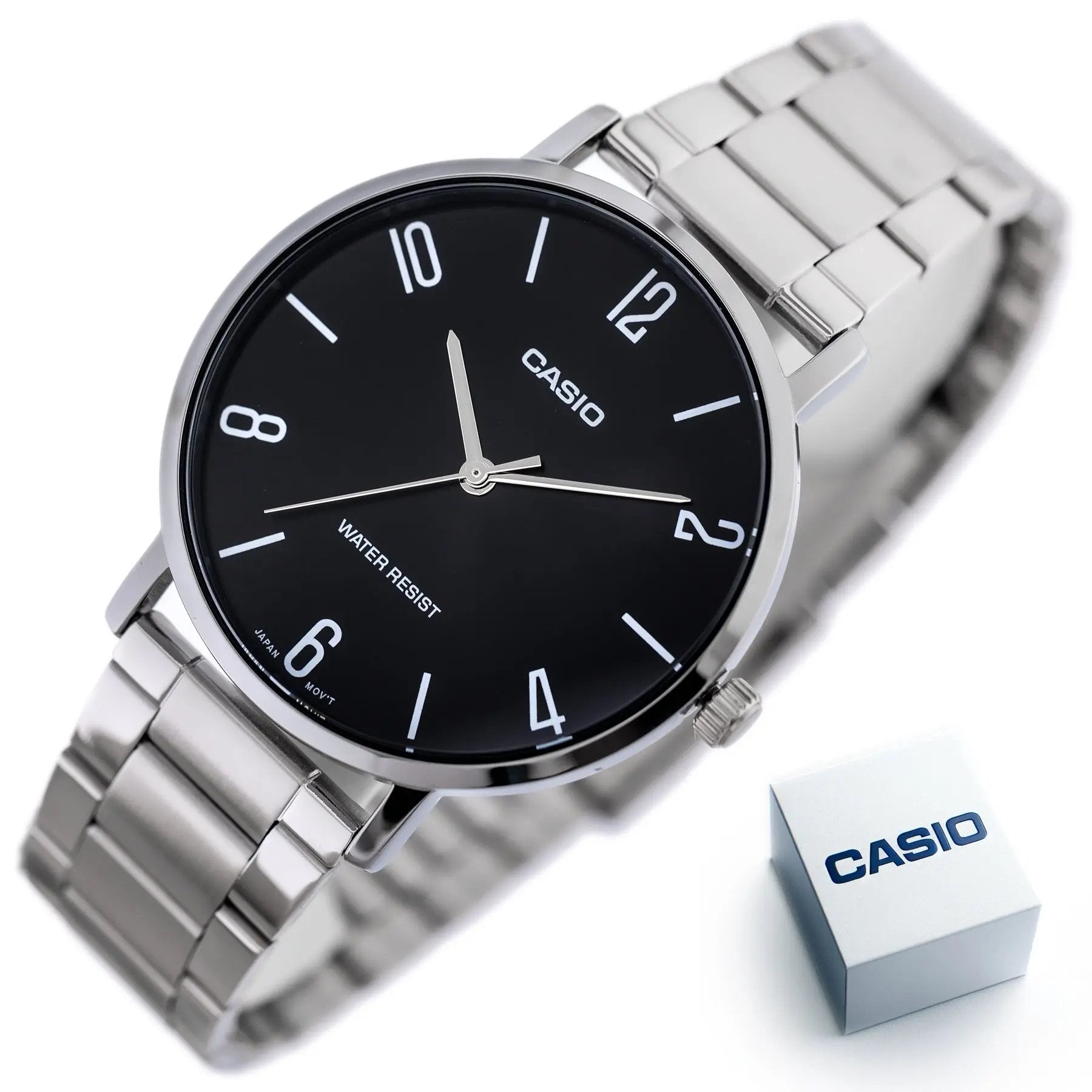 ZEGAREK MĘSKI CASIO  MTP-VT01D-1B2 (zd165i) + BOX ZEGAREK MĘSKI CASIO  MTP-VT01D-1B2 (zd165i) + BOX - Lorence 4549526285097