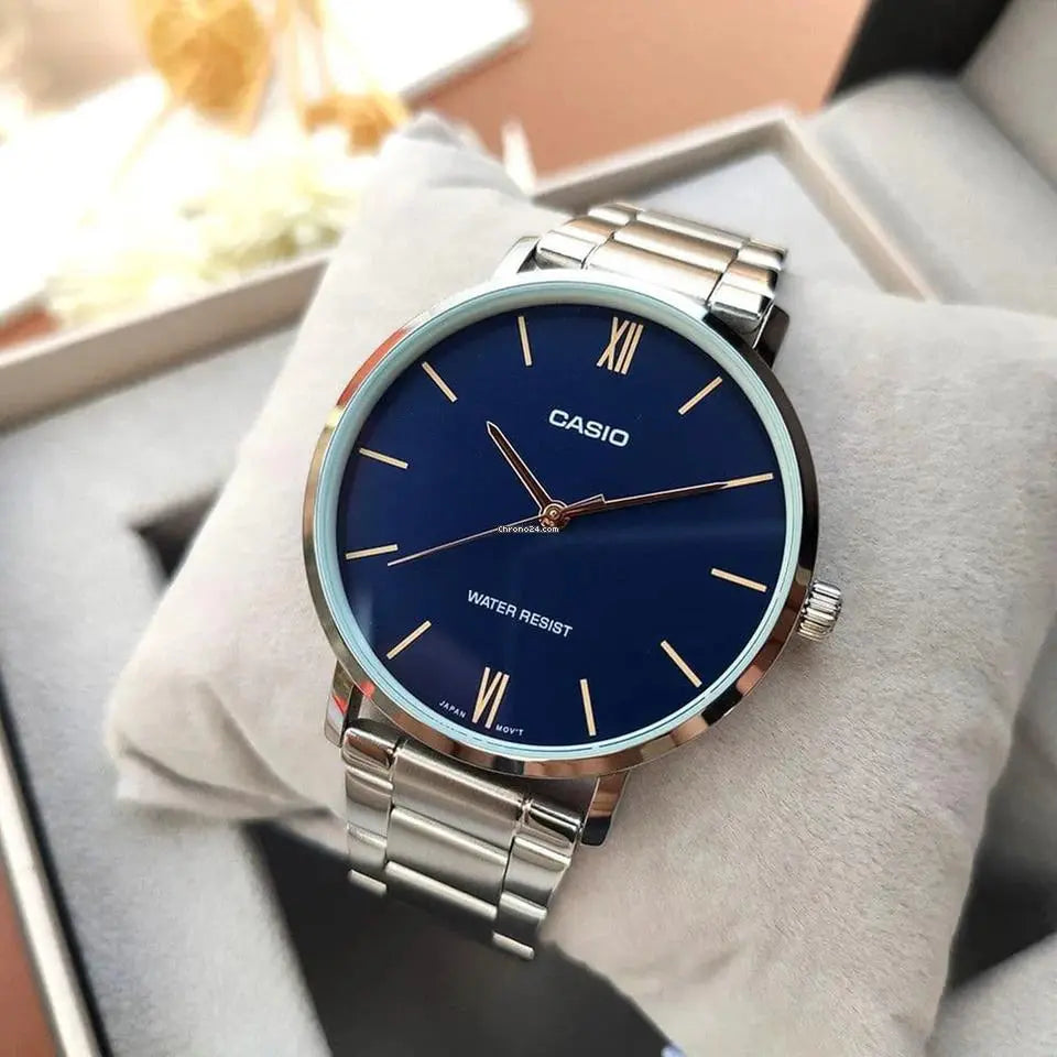 ZEGAREK MĘSKI CASIO MTP-VT01D-2B (zd165n) + BOX ZEGAREK MĘSKI CASIO MTP-VT01D-2B (zd165n) + BOX - Lorence 4549526214509