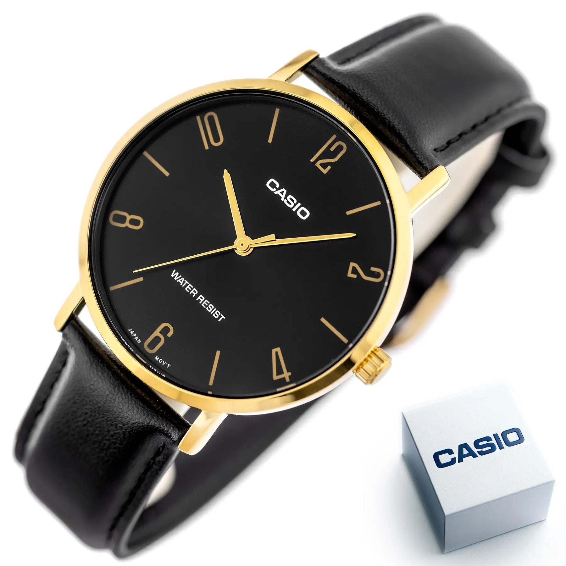 ZEGAREK MĘSKI CASIO MTP-VT01GL-1B2 + BOX ZEGAREK MĘSKI CASIO MTP-VT01GL-1B2 + BOX - Lorence 4549526285158