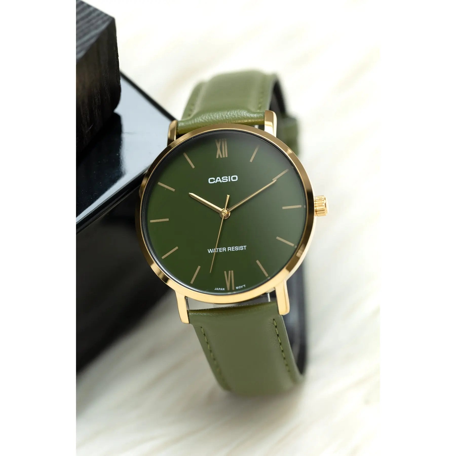 ZEGAREK MĘSKI CASIO MTP-VT01GL-3B + BOX ZEGAREK MĘSKI CASIO MTP-VT01GL-3B + BOX - Lorence 4549526270109