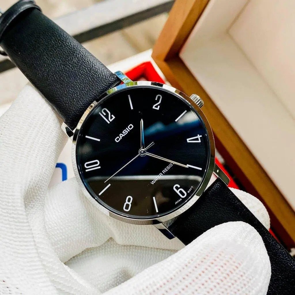 ZEGAREK MĘSKI CASIO MTP-VT01L-1B2 + BOX (zd165k) ZEGAREK MĘSKI CASIO MTP-VT01L-1B2 + BOX (zd165k) - Lorence 4549526285141