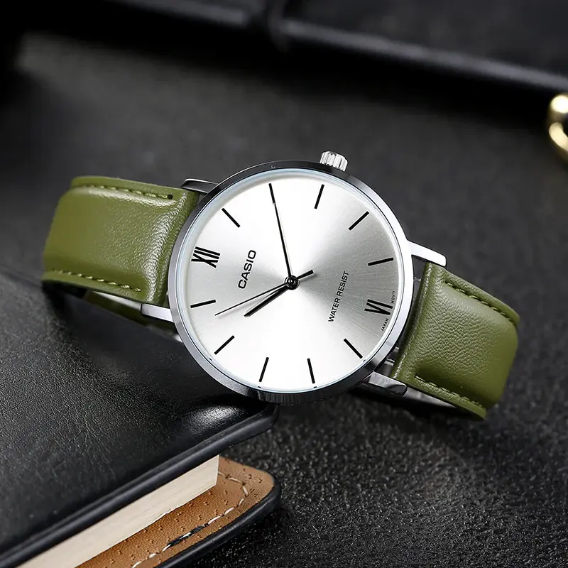 ZEGAREK MĘSKI CASIO  MTP-VT01L-3B + BOX ZEGAREK MĘSKI CASIO  MTP-VT01L-3B + BOX - Lorence 0690122790905