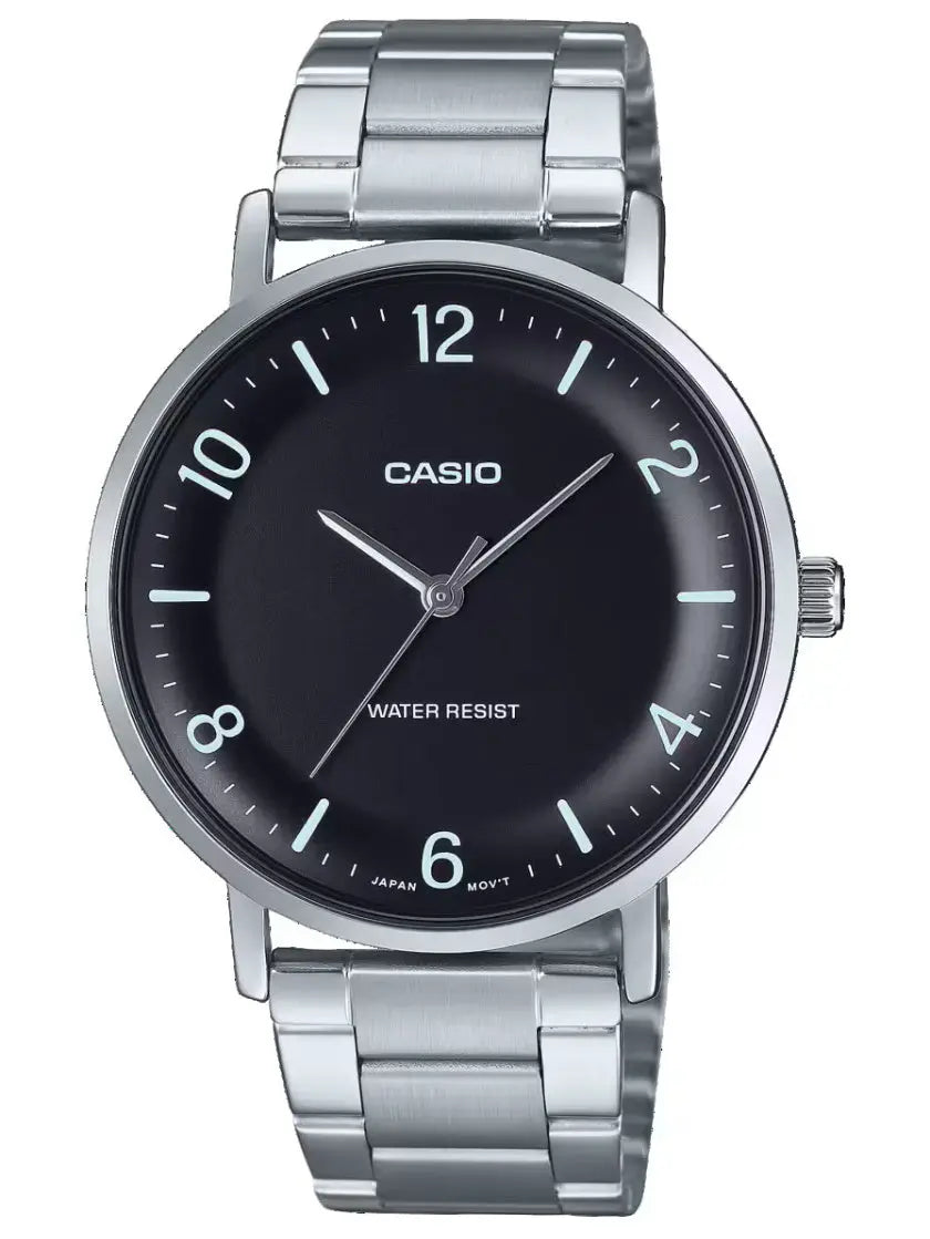 ZEGAREK MĘSKI CASIO  MTP-VT03D-1B + BOX ZEGAREK MĘSKI CASIO  MTP-VT03D-1B + BOX - Lorence 4549526399183