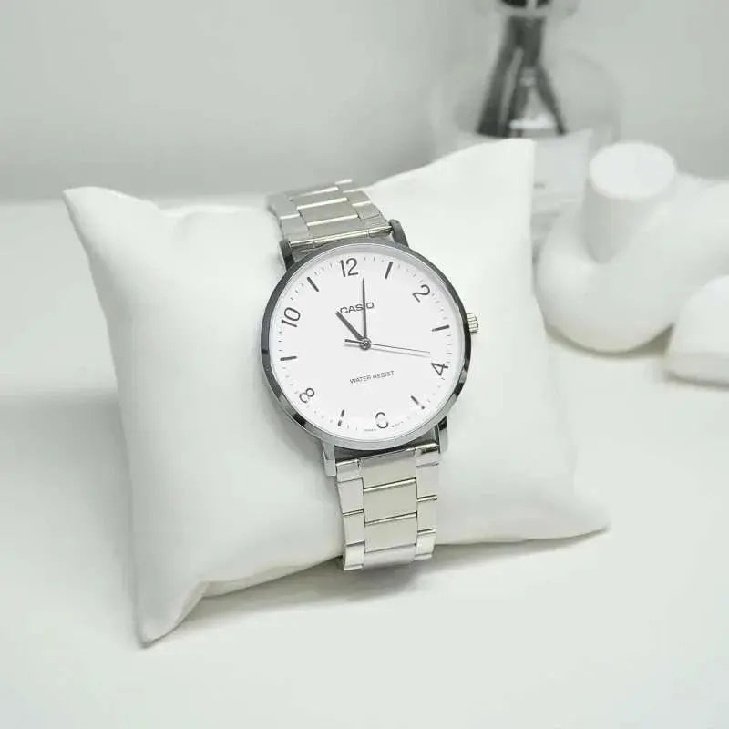 ZEGAREK MĘSKI CASIO  MTP-VT03D-7B + BOX ZEGAREK MĘSKI CASIO  MTP-VT03D-7B + BOX - Lorence 4549526399206