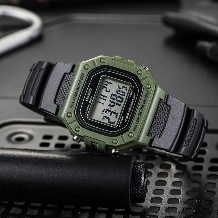 ZEGAREK MĘSKI CASIO W-218H-3A + BOX ZEGAREK MĘSKI CASIO W-218H-3A + BOX - Lorence 4549526192760