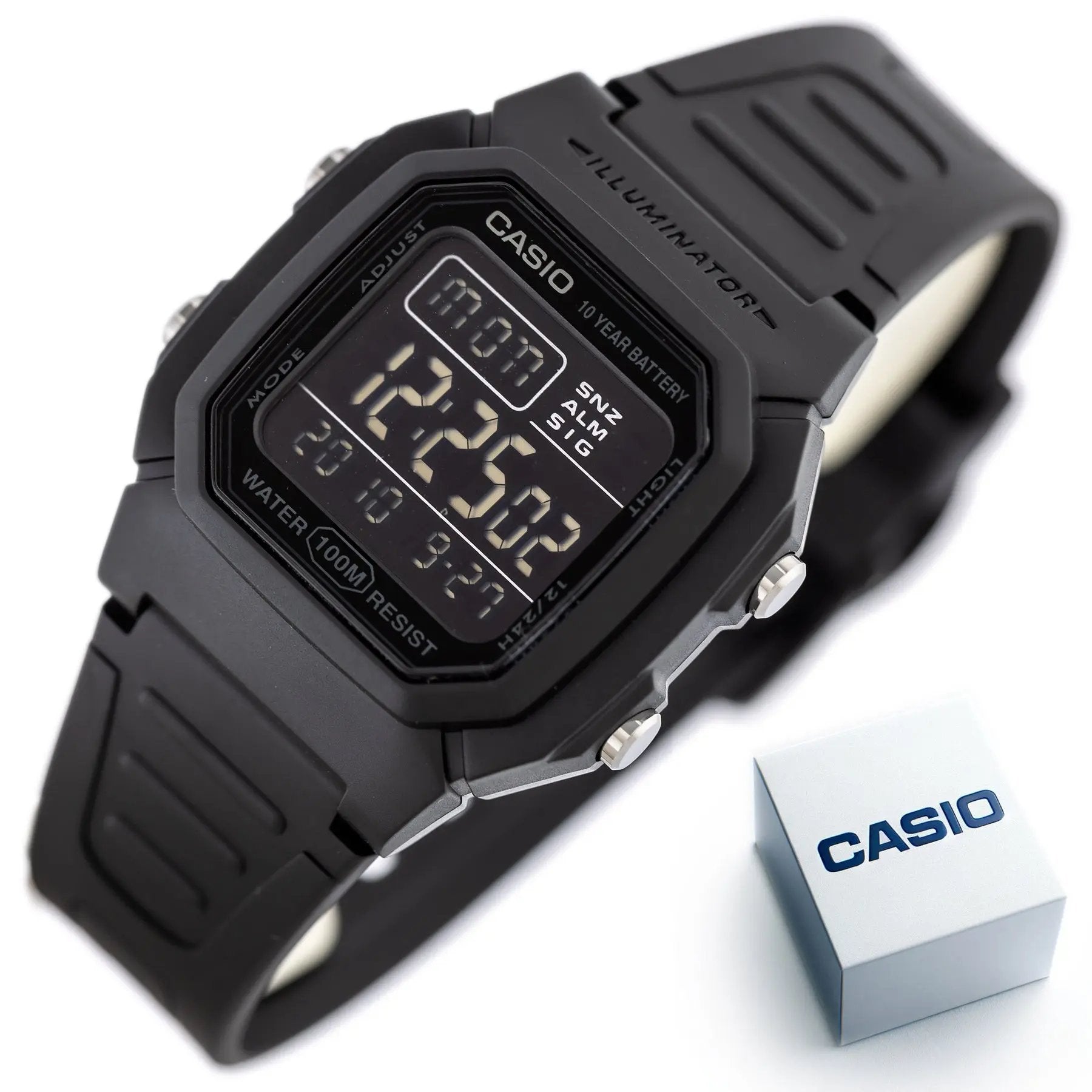 ZEGAREK MĘSKI CASIO W-800H-1BVES KLASYKA + BOX ZEGAREK MĘSKI CASIO W-800H-1BVES KLASYKA + BOX - Lorence 4549526267796