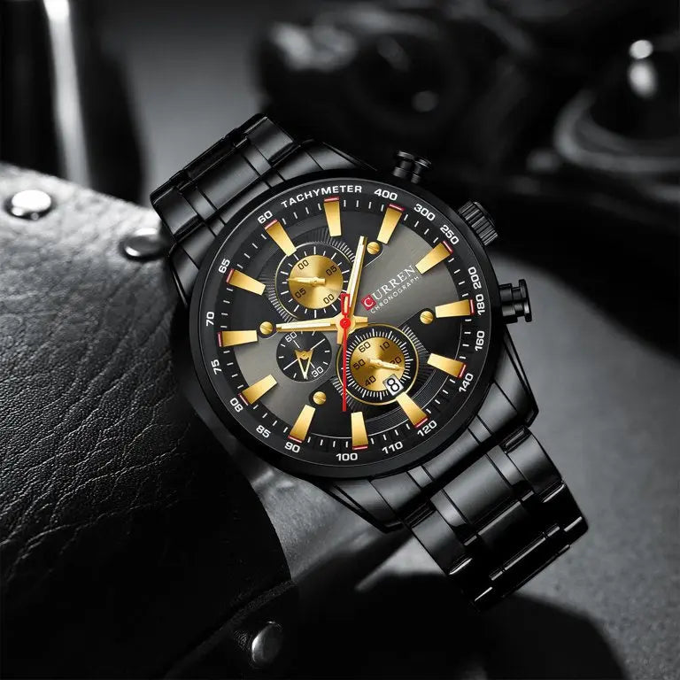 ZEGAREK MĘSKI CURREN 8351 (zc022c) CHRONOGRAF +BOX-2