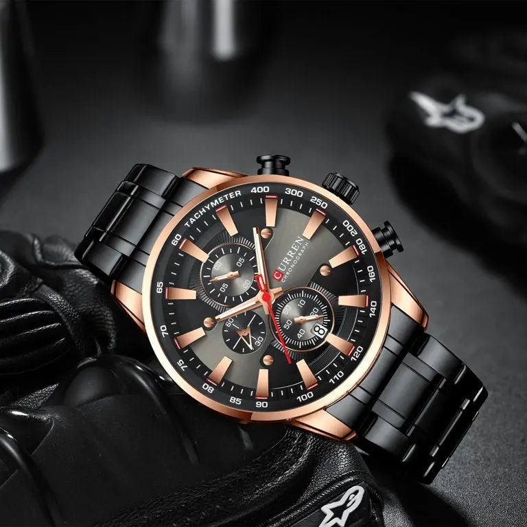 ZEGAREK MĘSKI CURREN 8351 (zc022d) CHRONOGRAF +BOX-3