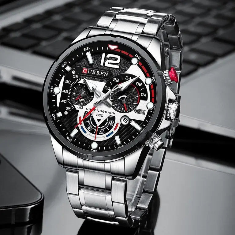 ZEGAREK MĘSKI CURREN 8395 (zc019a) - CHRONOGRAF-3