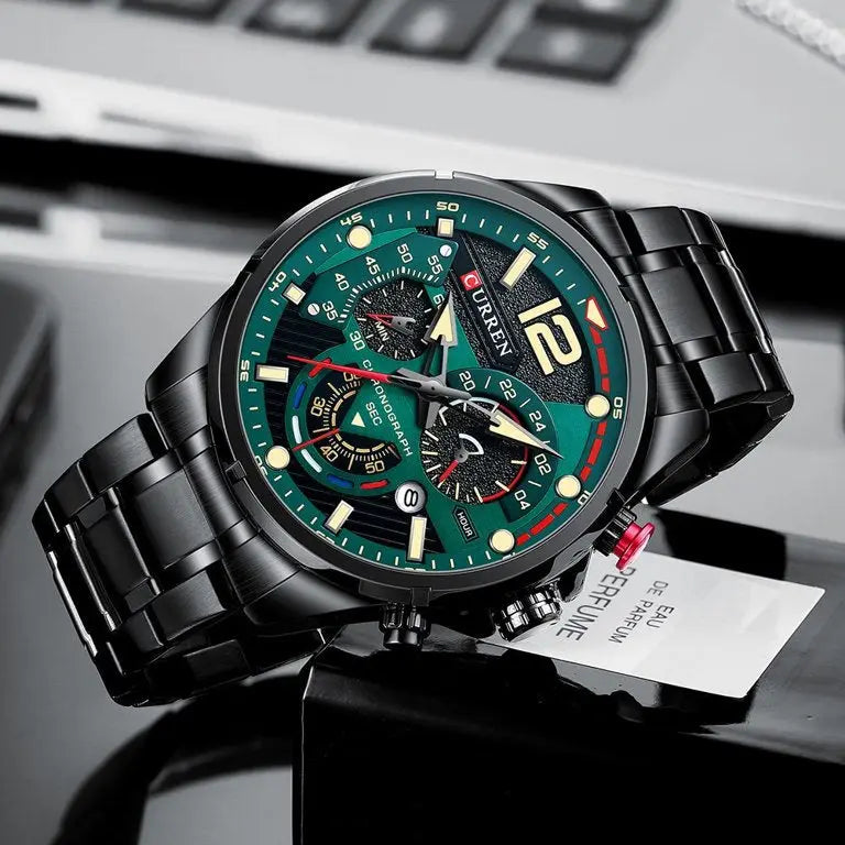 ZEGAREK MĘSKI CURREN 8395 (zc019c) - CHRONOGRAF-3