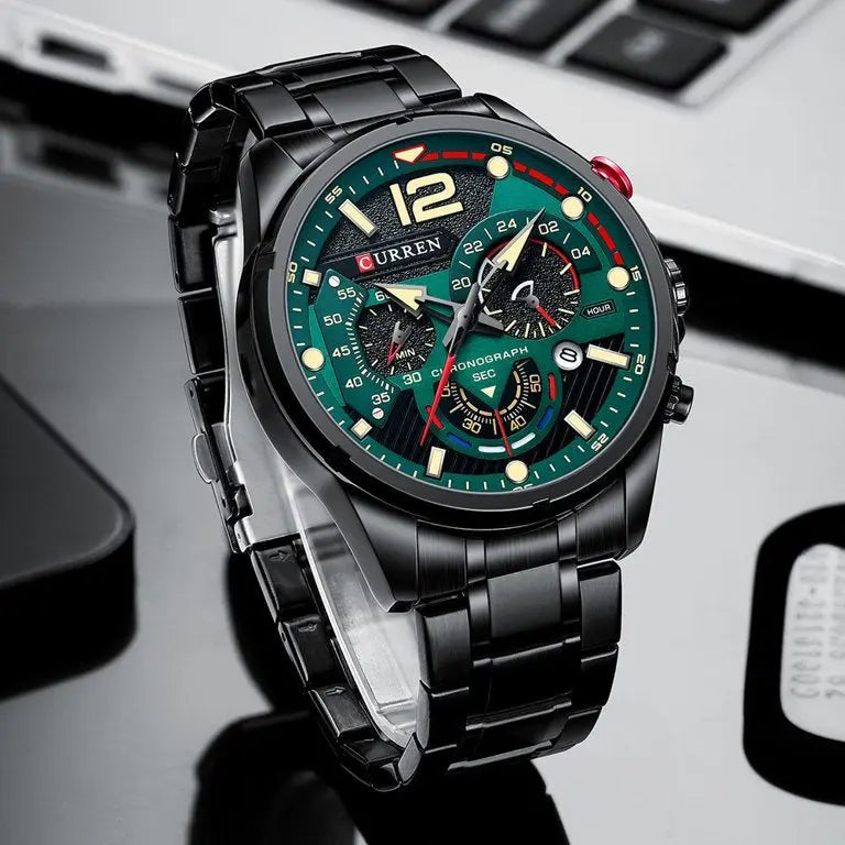 ZEGAREK MĘSKI CURREN 8395 (zc019c) - CHRONOGRAF-4
