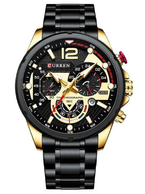 ZEGAREK MĘSKI CURREN 8395 (zc019d) - CHRONOGRAF-1