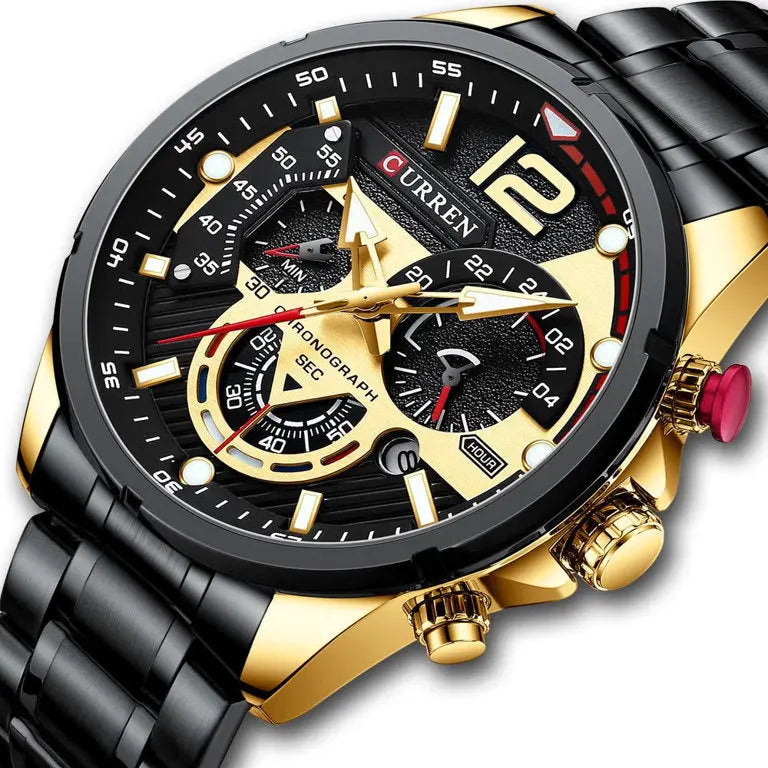 ZEGAREK MĘSKI CURREN 8395 (zc019d) - CHRONOGRAF-2