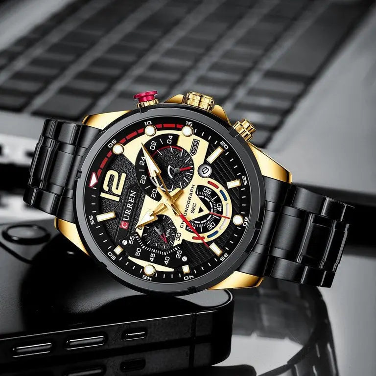 ZEGAREK MĘSKI CURREN 8395 (zc019d) - CHRONOGRAF-3