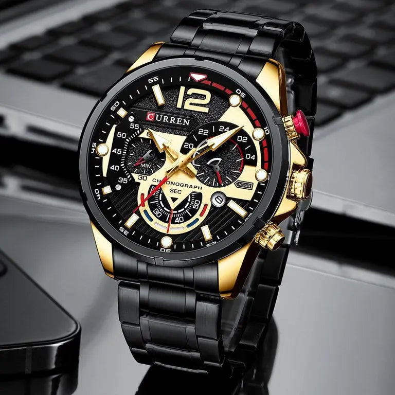 ZEGAREK MĘSKI CURREN 8395 (zc019d) - CHRONOGRAF-4