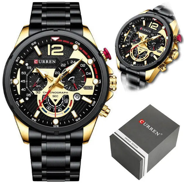 ZEGAREK MĘSKI CURREN 8395 (zc019d) - CHRONOGRAF-8