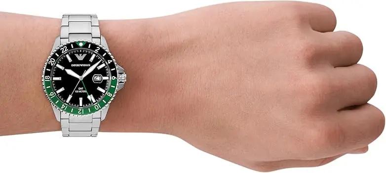 ZEGAREK MĘSKI EMPORIO ARMANI AR11589 - Diver GMT (zi112a) ZEGAREK MĘSKI EMPORIO ARMANI AR11589 - Diver GMT (zi112a) - Lorence 4064092263244