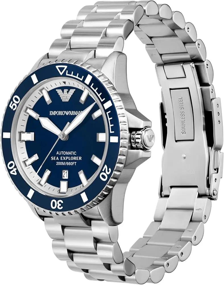 ZEGAREK MĘSKI EMPORIO ARMANI AR60079 Sea Explorer AUTOMATIC (zi110a) + BOX ZEGAREK MĘSKI EMPORIO ARMANI AR60079 Sea Explorer AUTOMATIC (zi110a) +  723763326568