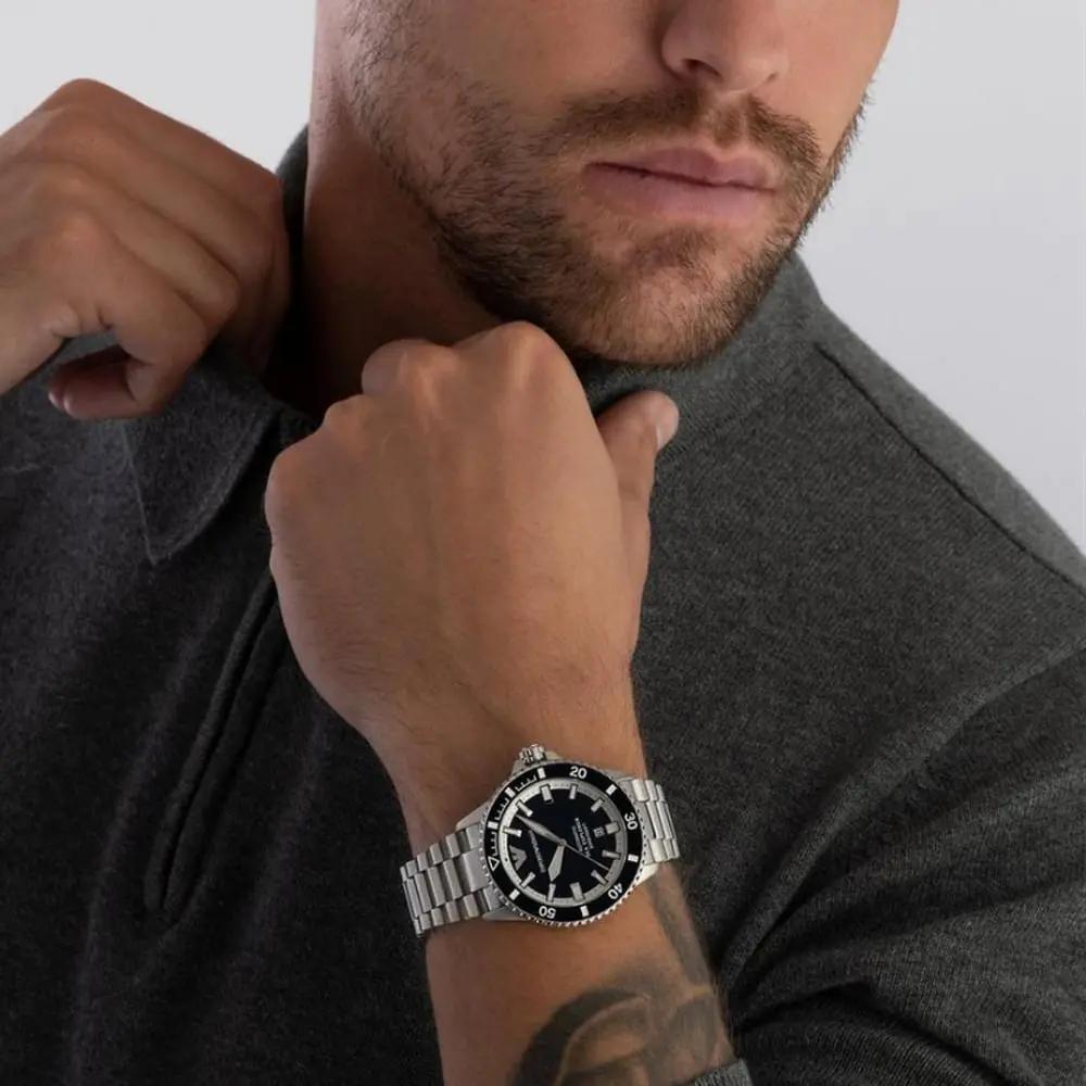 ZEGAREK MĘSKI EMPORIO ARMANI AR60079 Sea Explorer AUTOMATIC (zi110a) + BOX ZEGAREK MĘSKI EMPORIO ARMANI AR60079 Sea Explorer AUTOMATIC (zi110a) +  723763326568