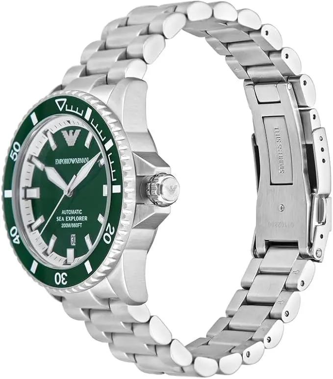 ZEGAREK MĘSKI EMPORIO ARMANI AR60080 Sea Explorer AUTOMATIC (zi110b) + BOX ZEGAREK MĘSKI EMPORIO ARMANI AR60080 Sea Explorer AUTOMATIC (zi110b) +  723763326575