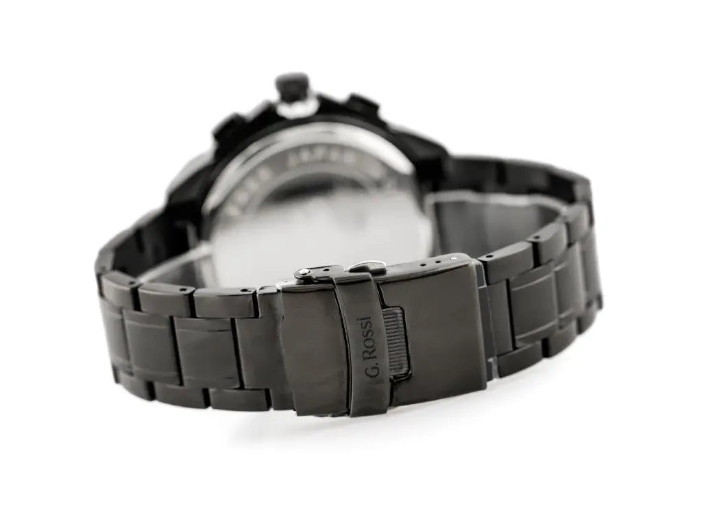 ZEGAREK MĘSKI G. ROSSI - BLUES (zg094g) black/rose + BOX-4