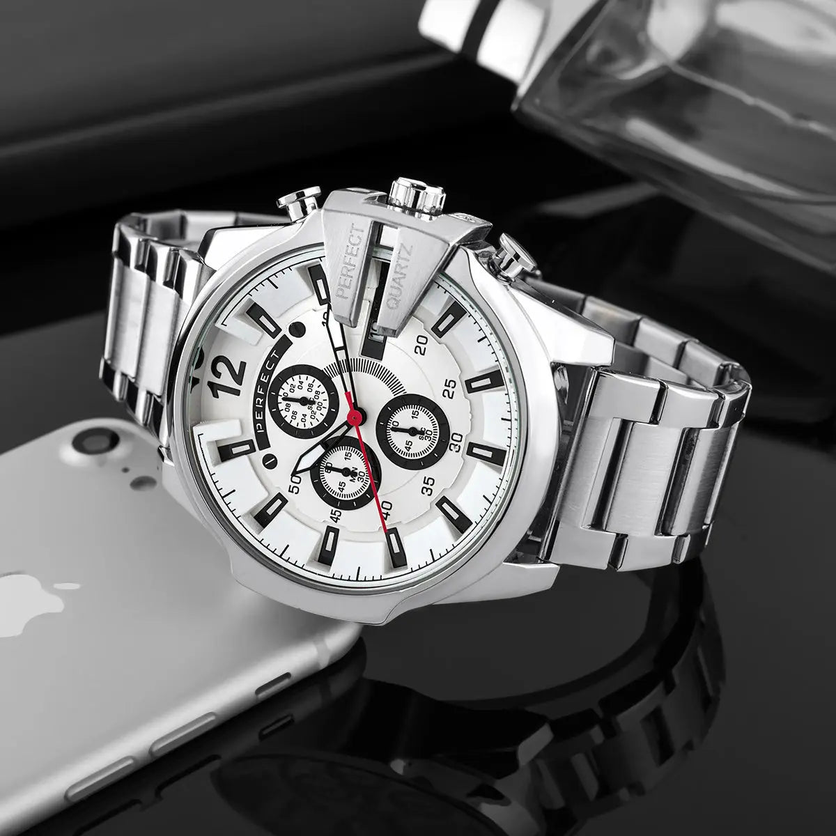 ZEGAREK MĘSKI PERFECT M513CH-01 - CHRONOGRAF (zp387b) + BOX ZEGAREK MĘSKI PERFECT M513CH-01 - CHRONOGRAF (zp387b) + BOX - Lorence 5905839016015