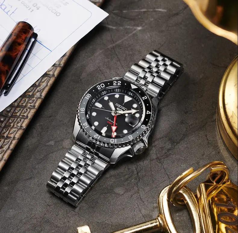 ZEGAREK MĘSKI SEIKO 5 SPORTS SSK001K1 GMT AUTOMAT WR100 + BOX ZEGAREK MĘSKI SEIKO 5 SPORTS SSK001K1 GMT AUTOMAT WR100 + BOX -  4954628247100