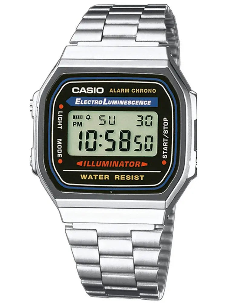 ZEGAREK UNISEX CASIO A168WA-1W - VINTAGE + BOX-1