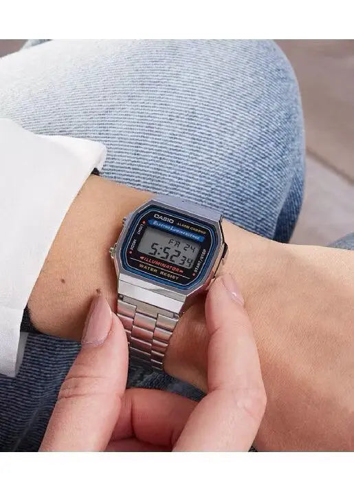 ZEGAREK UNISEX CASIO A168WA-1W - VINTAGE + BOX-7