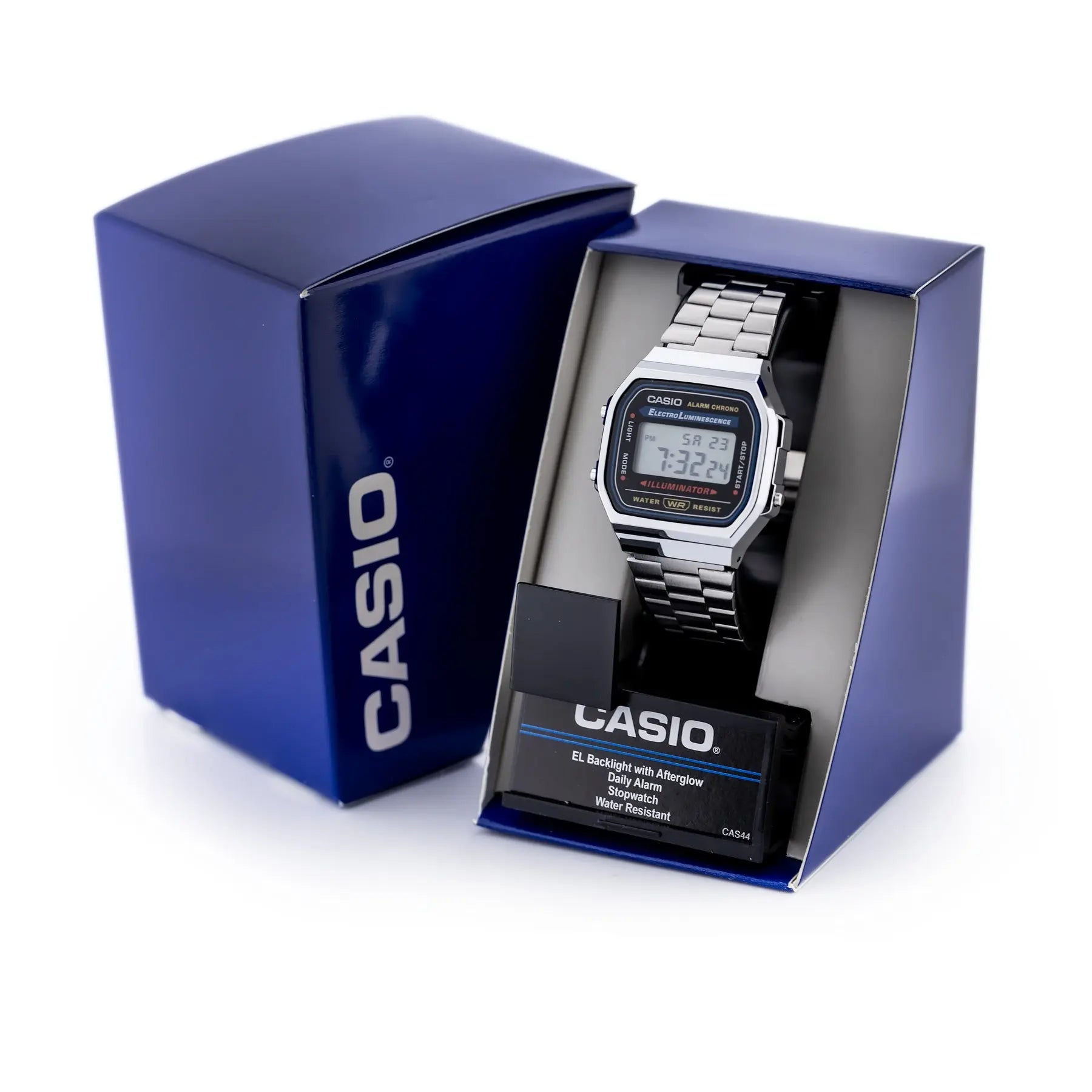 ZEGAREK UNISEX CASIO A168WA-1W - VINTAGE + BOX-10