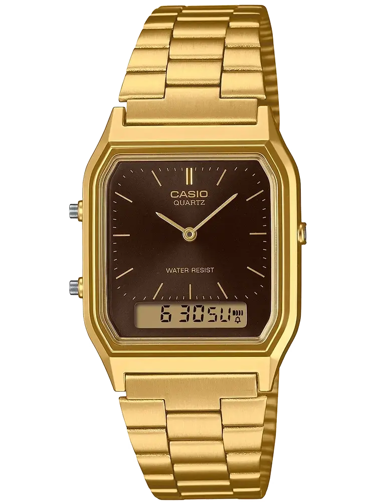 ZEGAREK UNISEX CASIO  AQ-230GA-5A Vintage Maxi + BOX ZEGAREK UNISEX CASIO  AQ-230GA-5A Vintage Maxi + BOX - Lorence 4549526394591