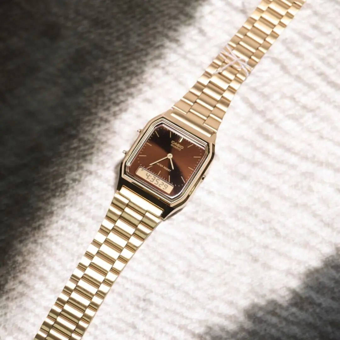 ZEGAREK UNISEX CASIO  AQ-230GA-5A Vintage Maxi + BOX ZEGAREK UNISEX CASIO  AQ-230GA-5A Vintage Maxi + BOX - Lorence 4549526394591