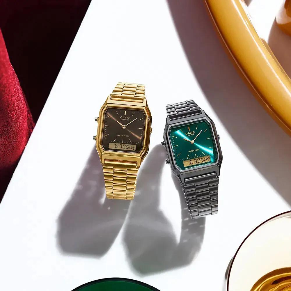 ZEGAREK UNISEX CASIO  AQ-230GA-5A Vintage Maxi + BOX ZEGAREK UNISEX CASIO  AQ-230GA-5A Vintage Maxi + BOX - Lorence 4549526394591