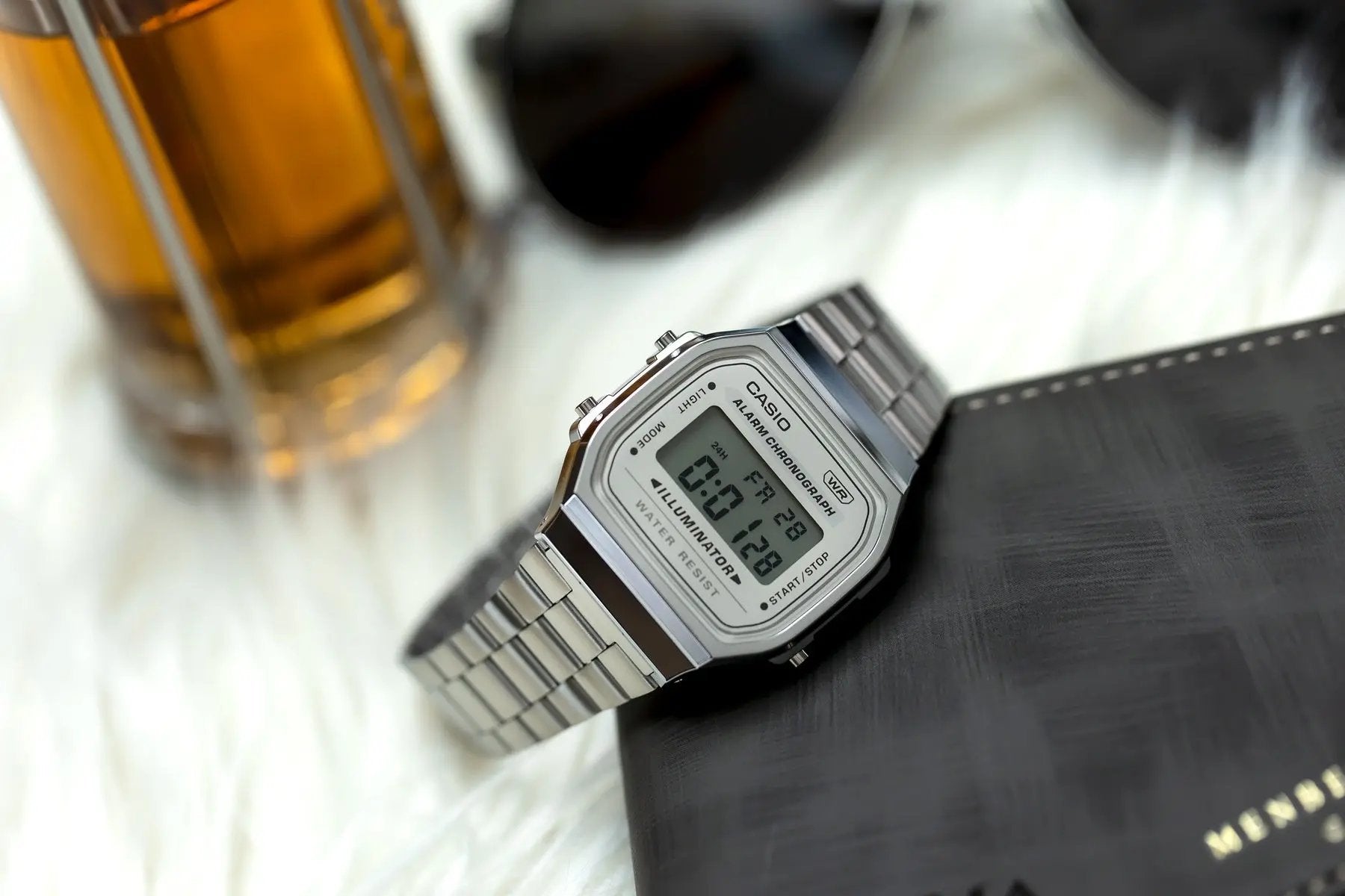 ZEGAREK UNISEX CASIO  Retro Vintage A168WA-8A + BOX (zd088g) ZEGAREK UNISEX CASIO  Retro Vintage A168WA-8A + BOX (zd088g) - Lorence 4549526362859