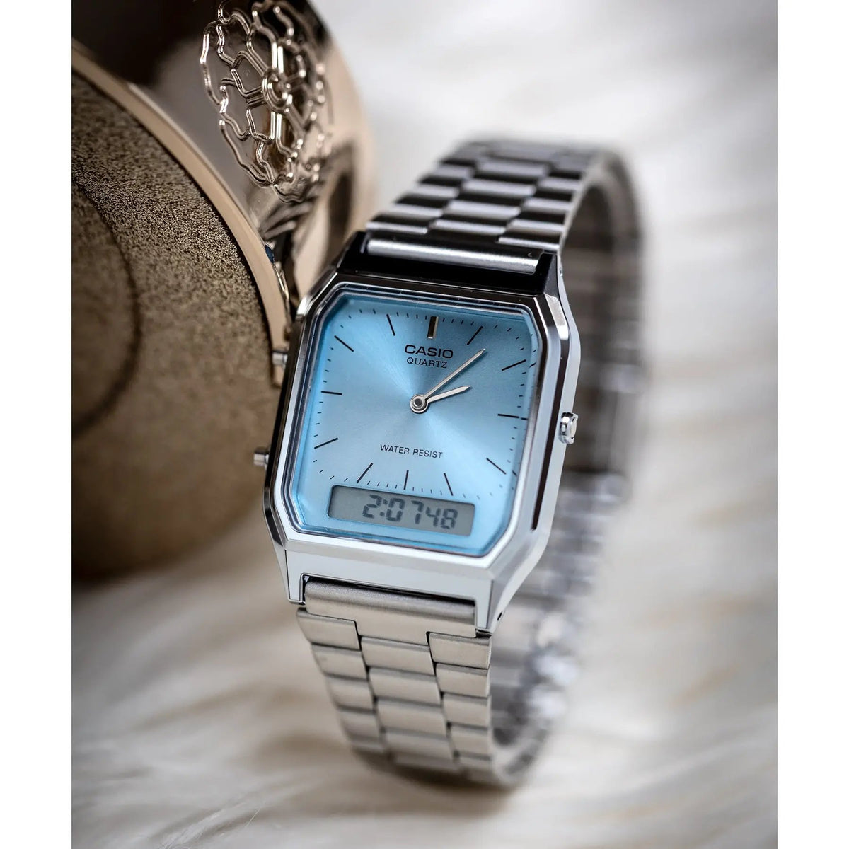 ZEGAREK UNISEX CASIO Vintage  AQ-230A-2A1 + BOX ZEGAREK UNISEX CASIO Vintage  AQ-230A-2A1 + BOX - Lorence 4549526365867
