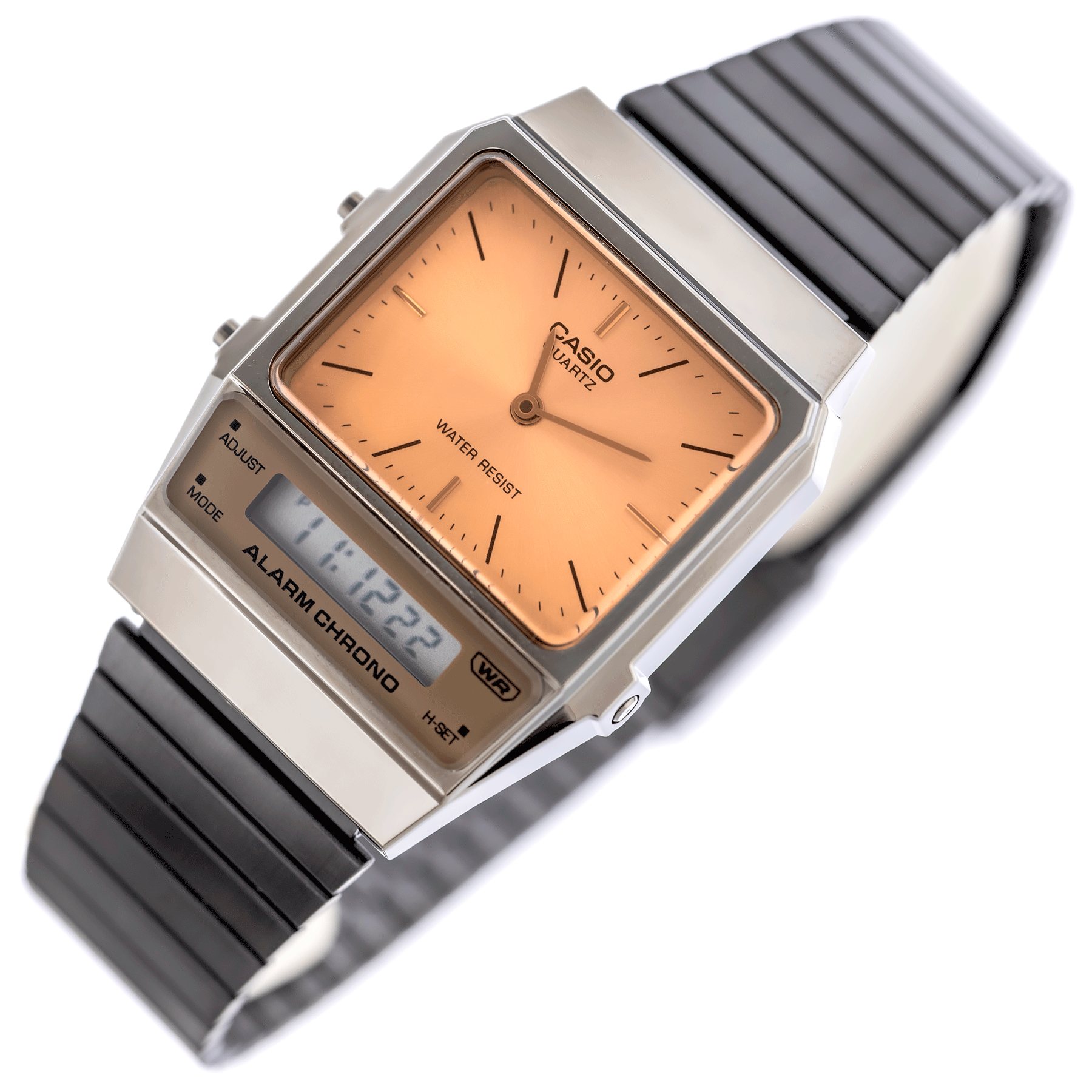 ZEGAREK UNISEX CASIO Vintage Dual Time AQ-800ECGG-4ADF + BOX ZEGAREK UNISEX CASIO Vintage Dual Time AQ-800ECGG-4ADF + BOX - Lorence 4549526343797