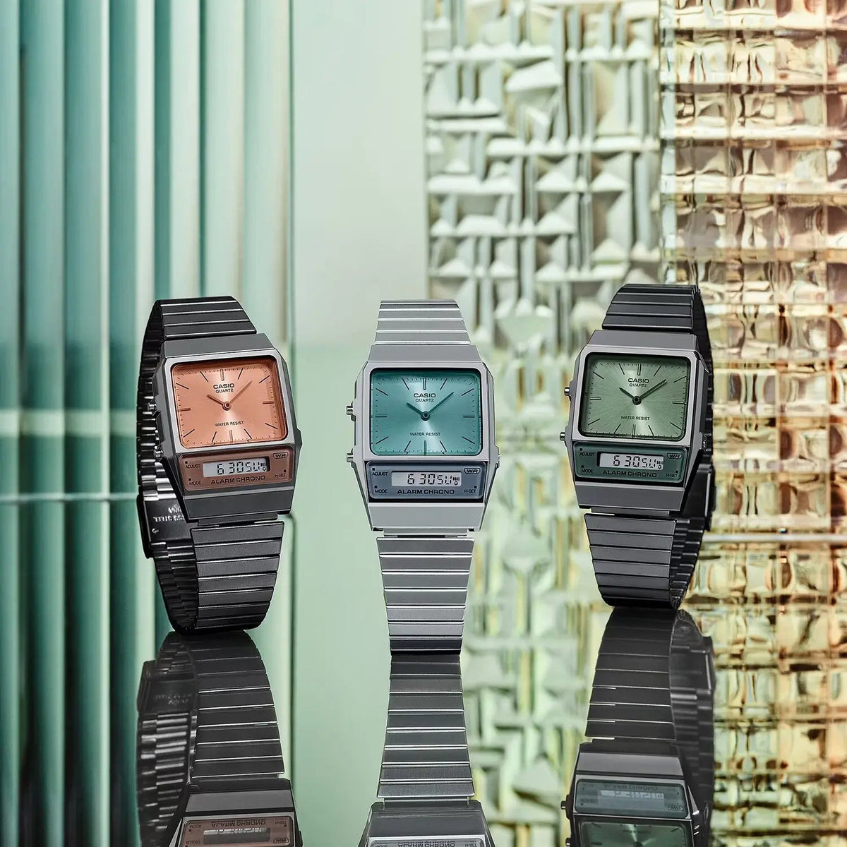 ZEGAREK UNISEX CASIO Vintage Dual Time AQ-800ECGG-4ADF + BOX ZEGAREK UNISEX CASIO Vintage Dual Time AQ-800ECGG-4ADF + BOX - Lorence 4549526343797