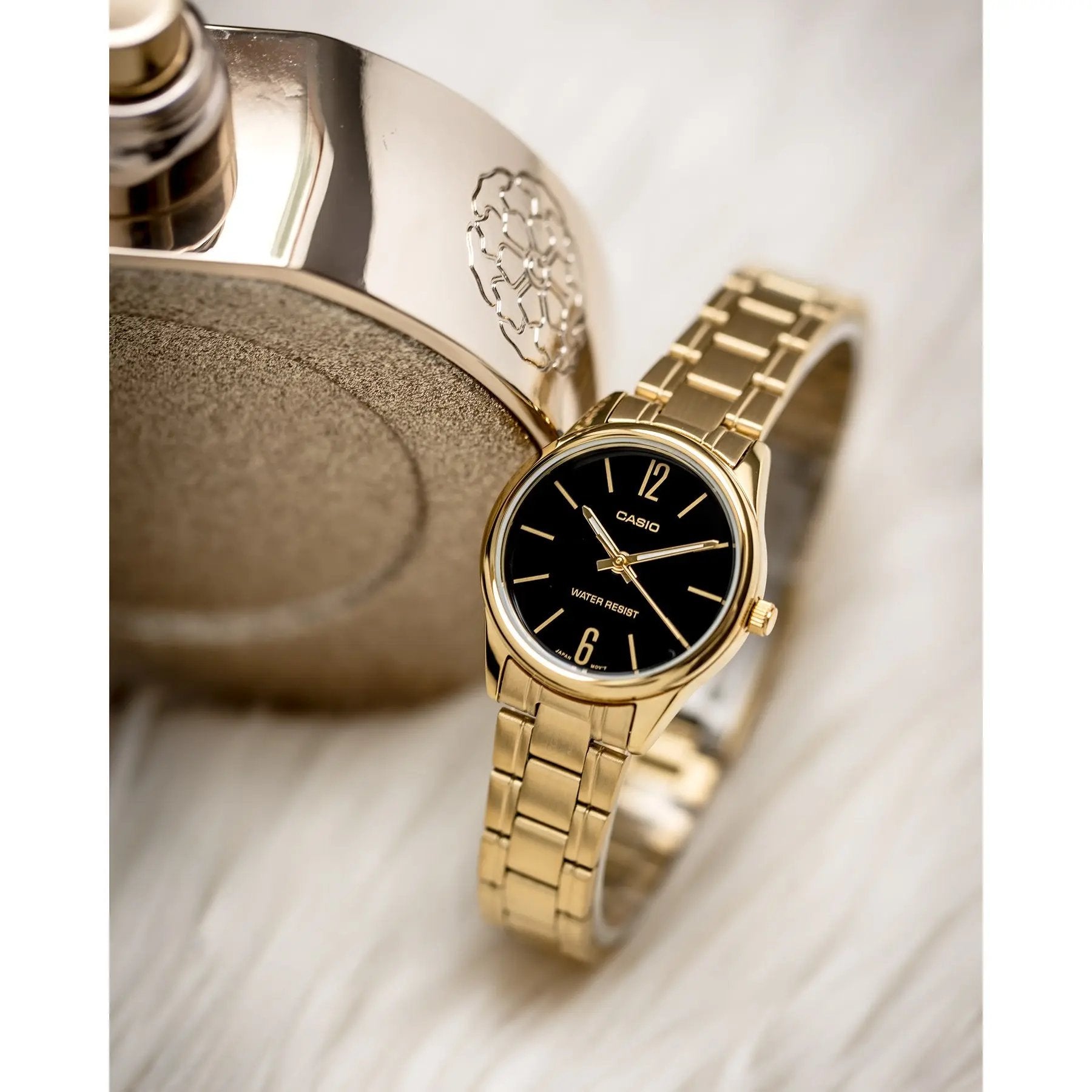 Zegarek Casio Damski LTP-V005G-1B + BOX Zegarek Casio Damski LTP-V005G-1B + BOX - Lorence 4549526175299