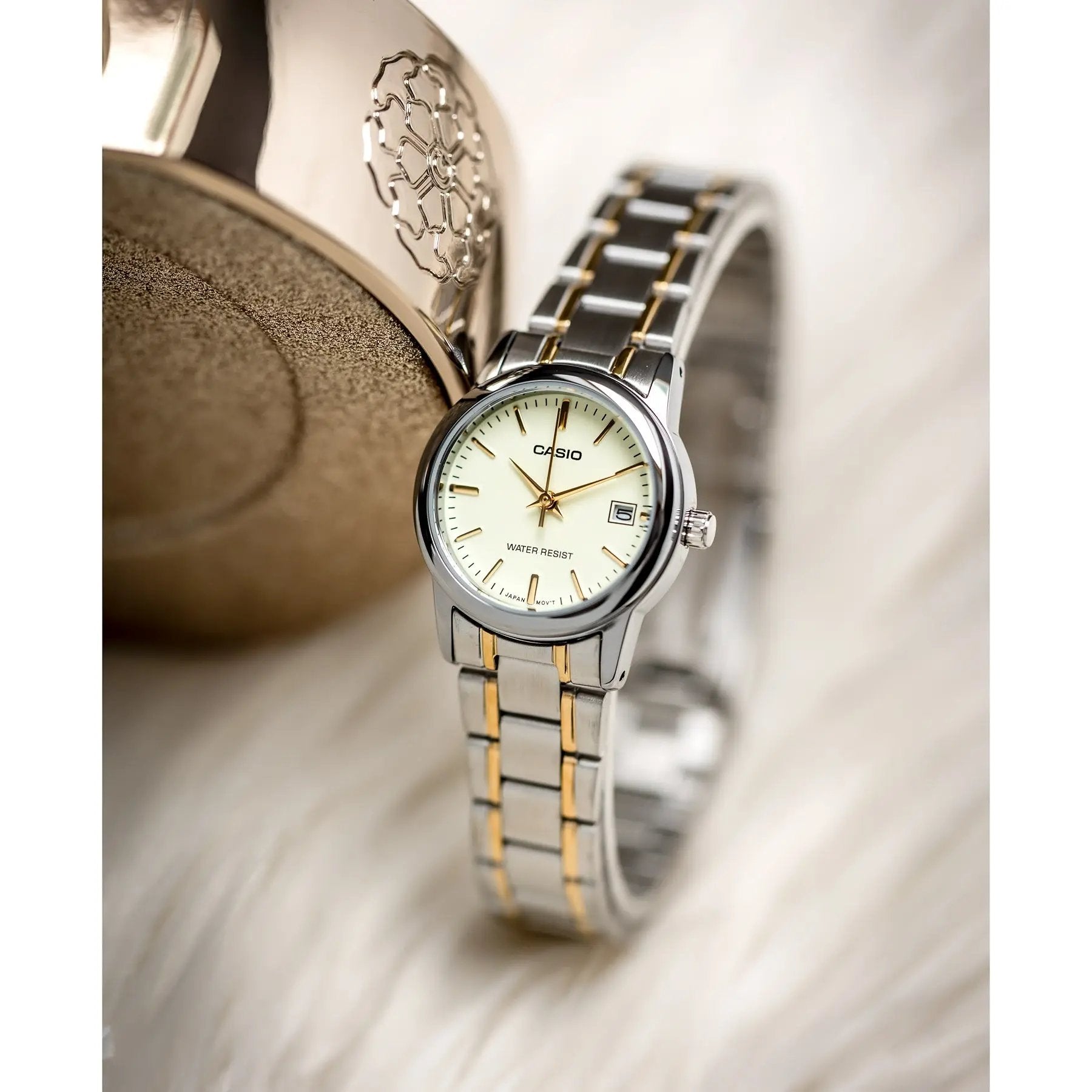 Zegarek Damski Casio LTP-V002SG-9A + BOX Zegarek Damski Casio LTP-V002SG-9A + BOX - Lorence 4971850083139