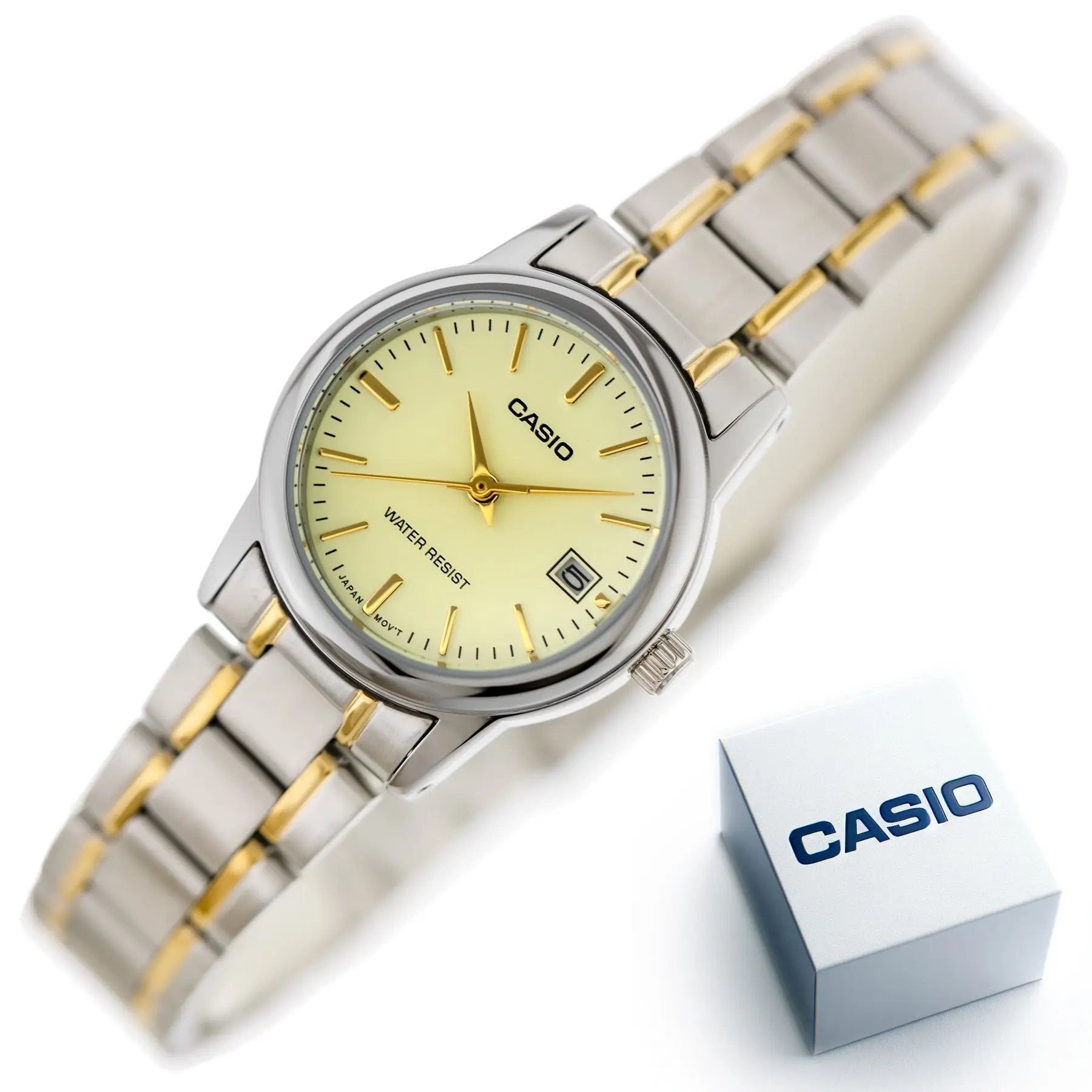 Zegarek Damski Casio LTP-V002SG-9A + BOX Zegarek Damski Casio LTP-V002SG-9A + BOX - Lorence 4971850083139