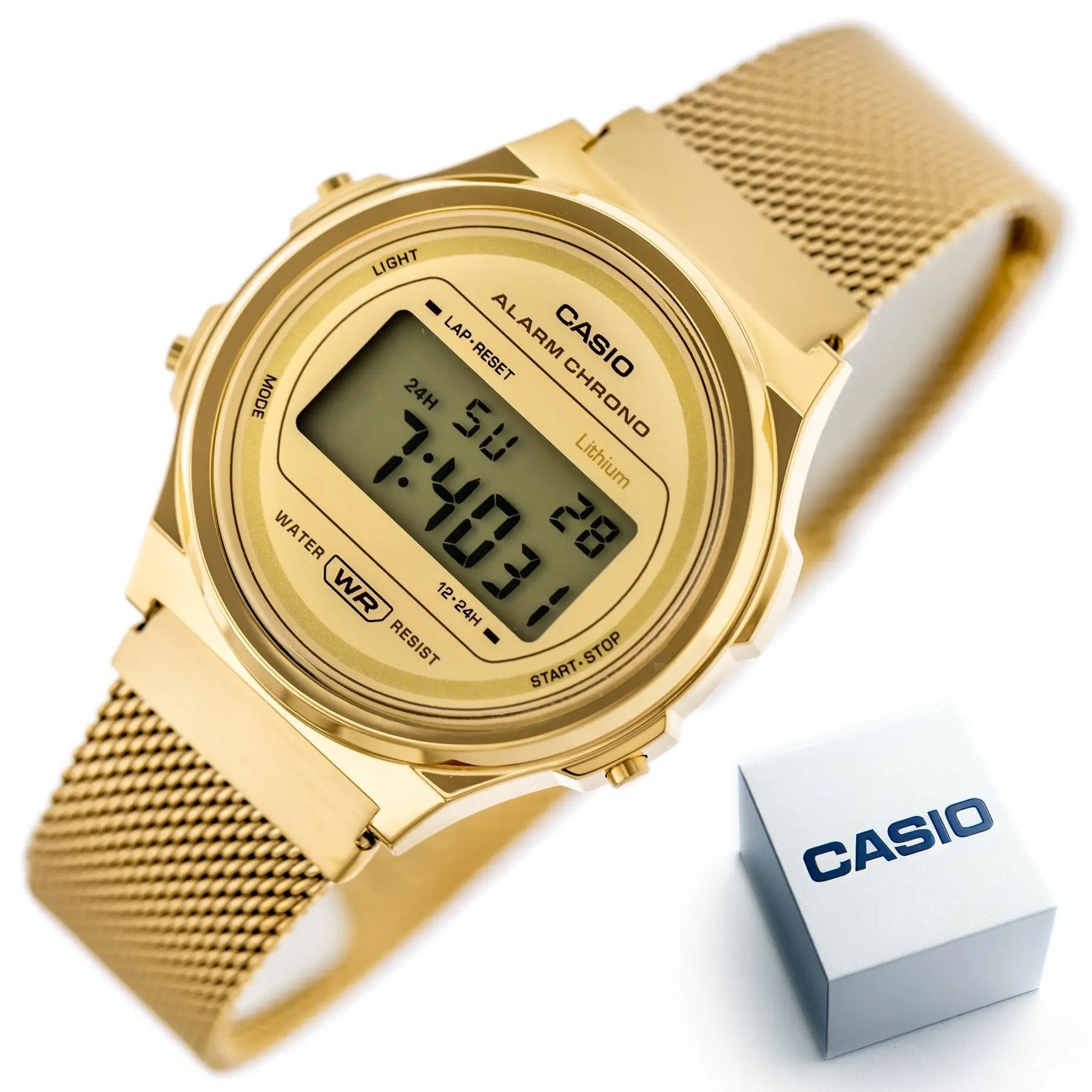 Zegarek Damski Casio Vintage  A171WEMG-9A + BOX (zd645a) Zegarek Damski Casio Vintage  A171WEMG-9A + BOX (zd645a) - Lorence 4549526300868